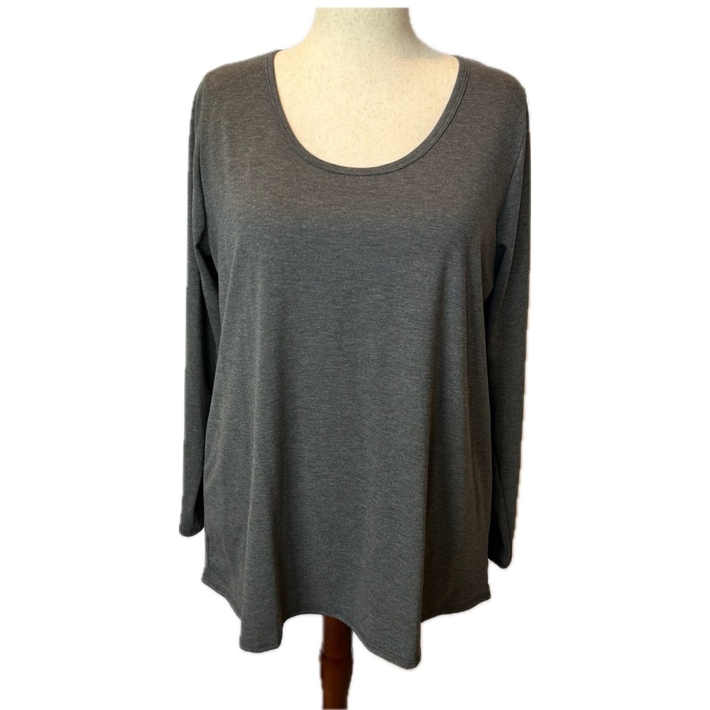 NWT LuLaRoe LLR Lynnae top - heather gray - 3XL